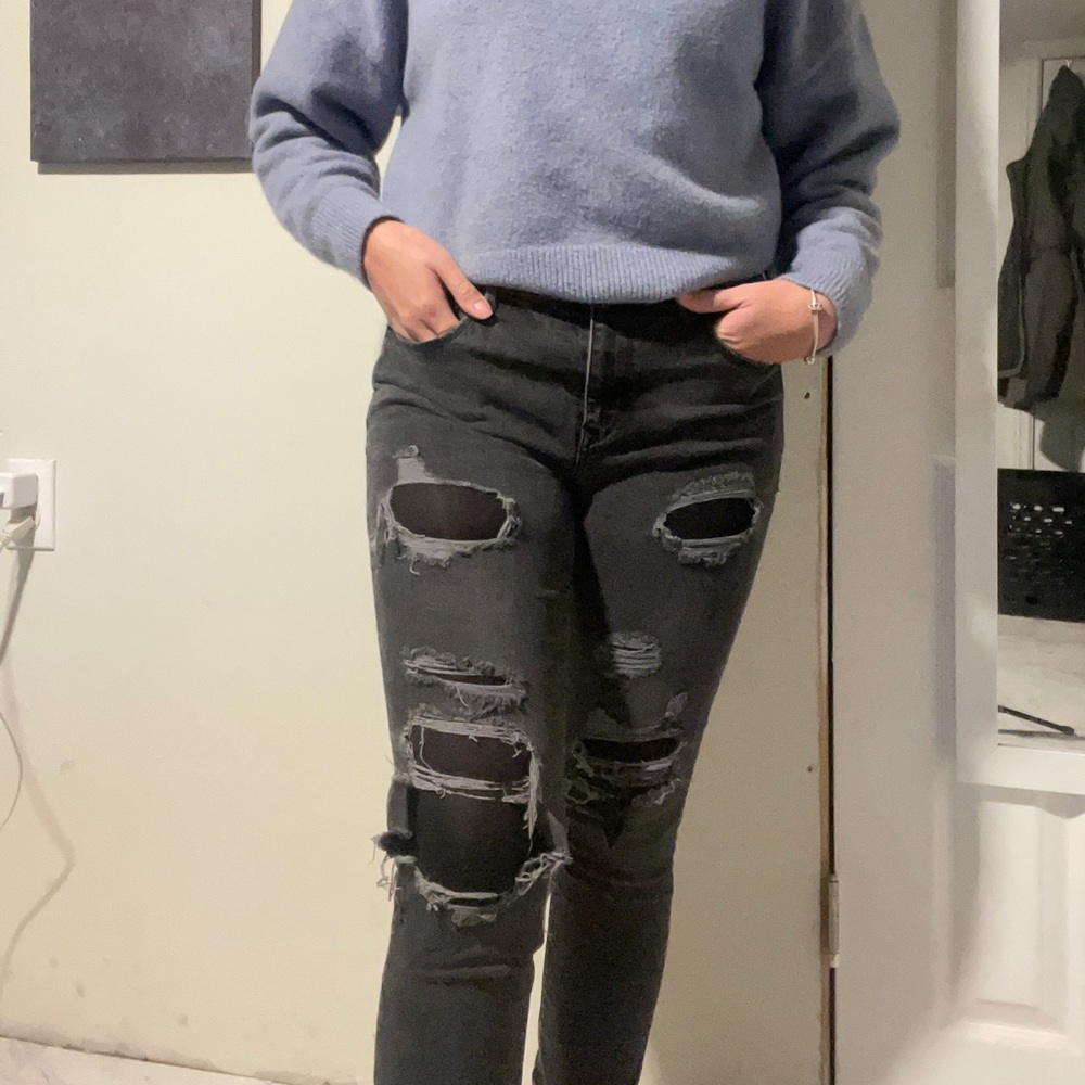 Express gray jeans